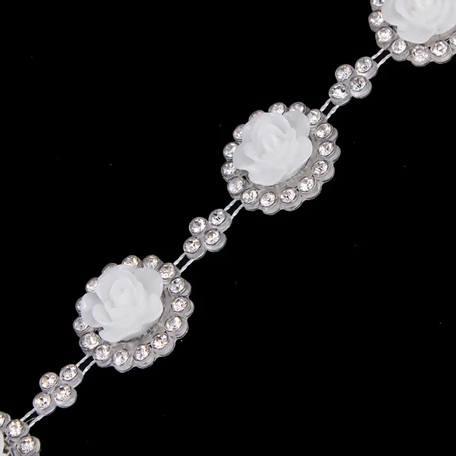 Кружевной Костюм с цепочкой и кристаллами 1 ярд пришивная Отделка лентой 22 мм t581 |