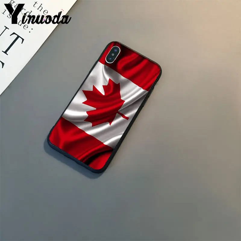 Yinuoda Canada flag Phone Case for iPhone 8 7 6 6S 6Plus X XS MAX 5 5S SE XR Cover 11 pro max | Мобильные телефоны и