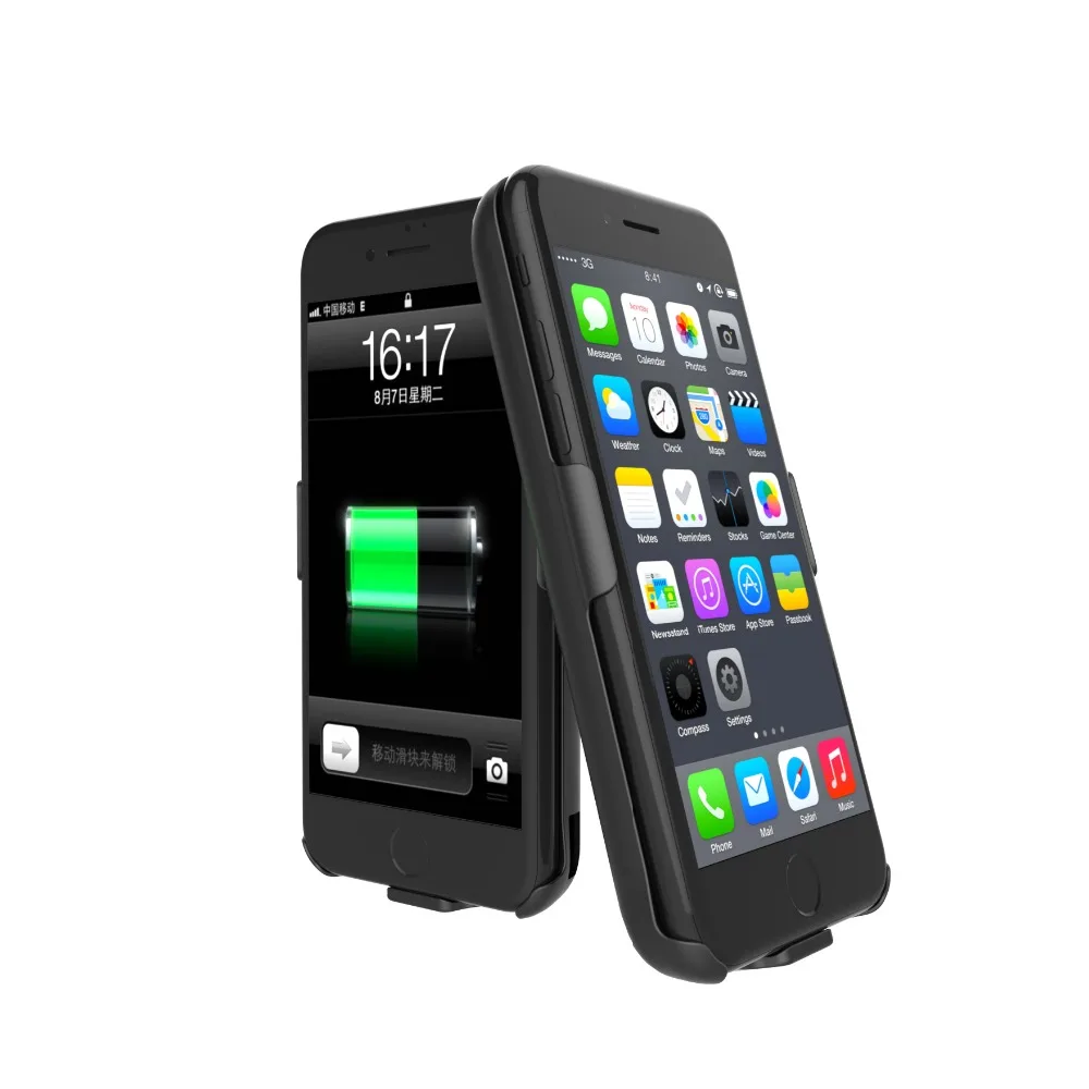 Роскошный чехол для зарядного устройства 7500 мАч iPhone 6 6S Plus 7Plus портативный внешний