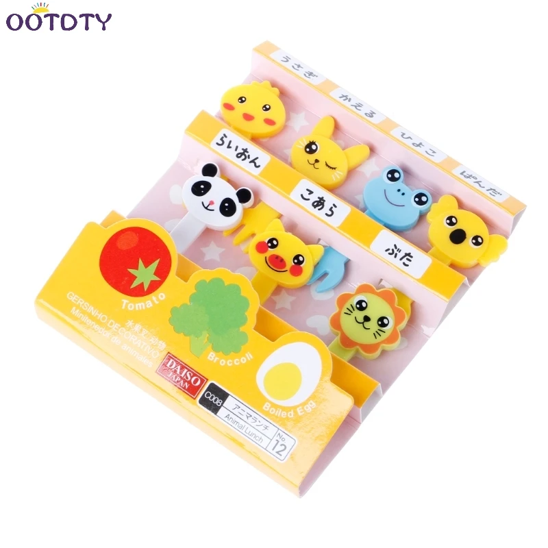 Детская безопасная ферма набор вилок для фруктов с мультяшными животными