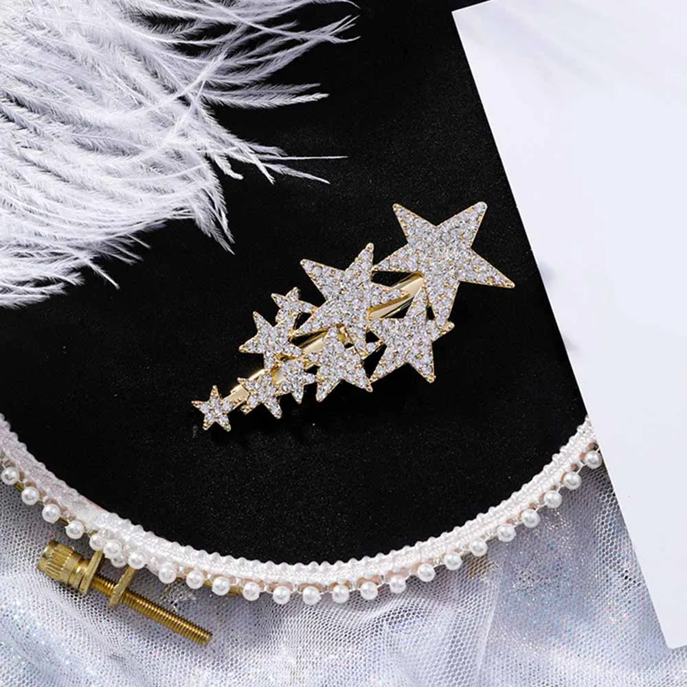 Новинка блестящие стразы в Корейском стиле большие маленькие шпильки для волос