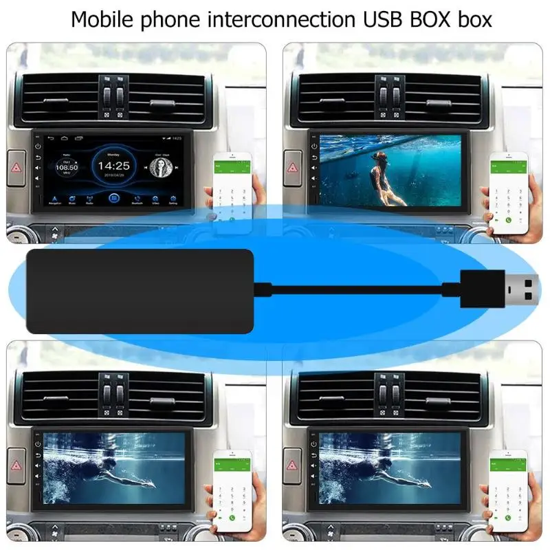 Carlinkit беспроводной Smart Link Apple CarPlay Dongle для Android навигационный плеер мини USB Carplay Stick с Android Auto Gongle