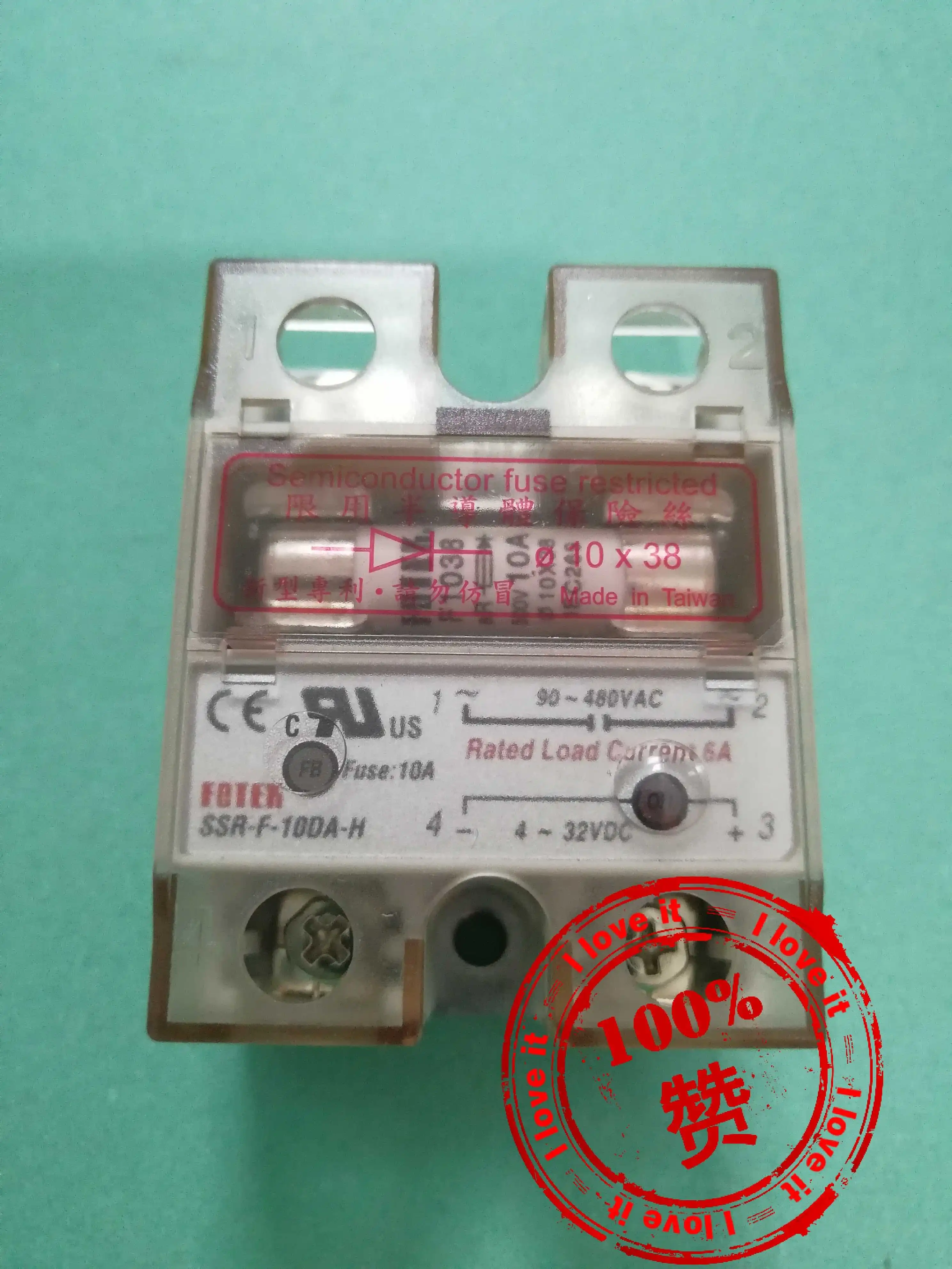 

New original imported ssrf-10 insurance solid-state relay SSR-F-10DA-H