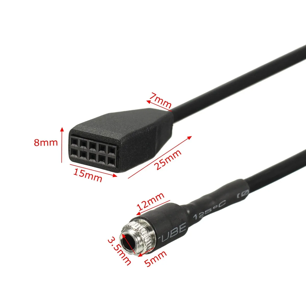MP3 AUX адаптер аудио кабель Женский 3 5 мм разъем для BMW E46 серии 1996 2006 iPod/iPhone Line 3Pin