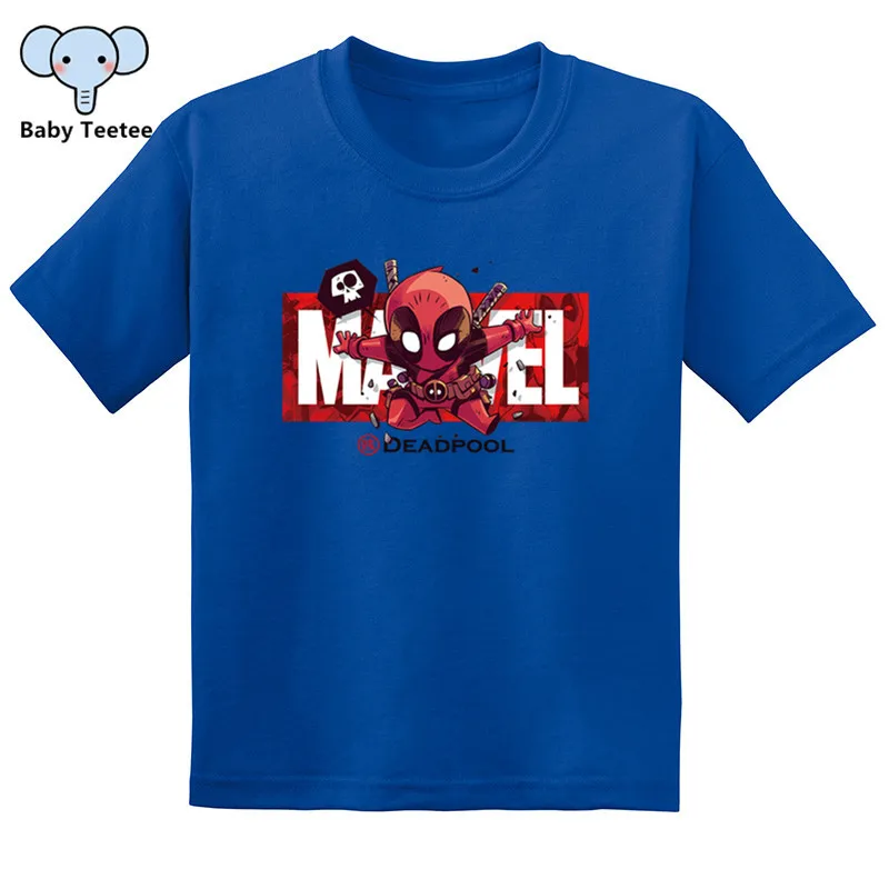 DLSKCS069Blue Детская черная футболка Marvel с человеком-пауком; Забавные футболки с короткими рукавами для мальчиков и девочек; хлопковые летние топы с супергероями; детская модная футболка - Цвет: DLSKCS069Blue