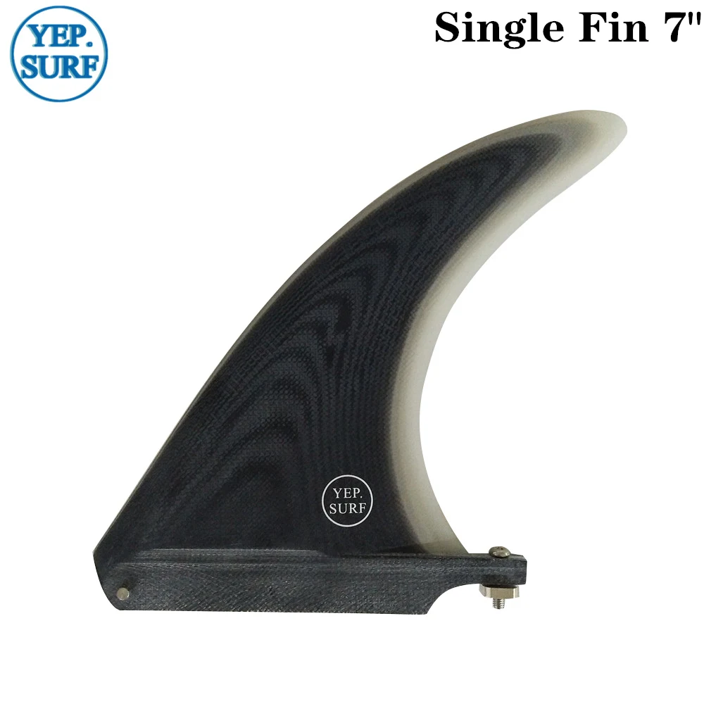 7 length Surf 7/8/9/10,25 дюймов плавник из стекловолокна для серфинга 7/8/9/10,25 длина черный цвет плавник в серфинга Longboard плавники доски для серфинга - Цвет: 7 length