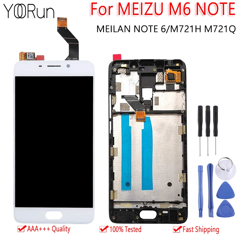 5 &quotоригинальный ЖК дисплей + рамка для MEIZU M6 Примечание Дисплей кодирующий