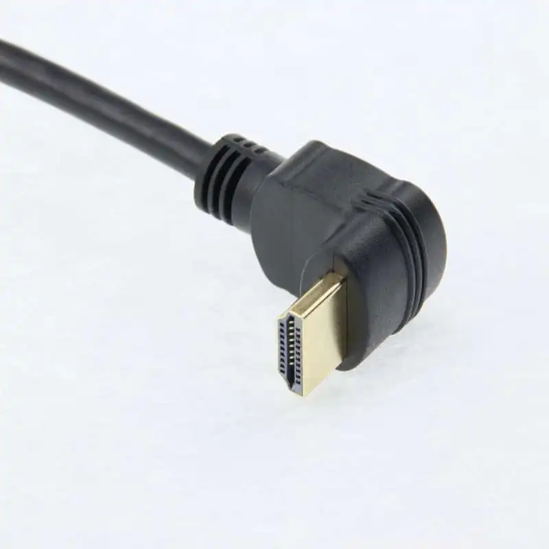 

Up & Down 90 Degree Angled HDMI V1.4 A Male to A Female Extension Connector Cable 15cm Gold-plating HDMI 1.4 Adapter Converter