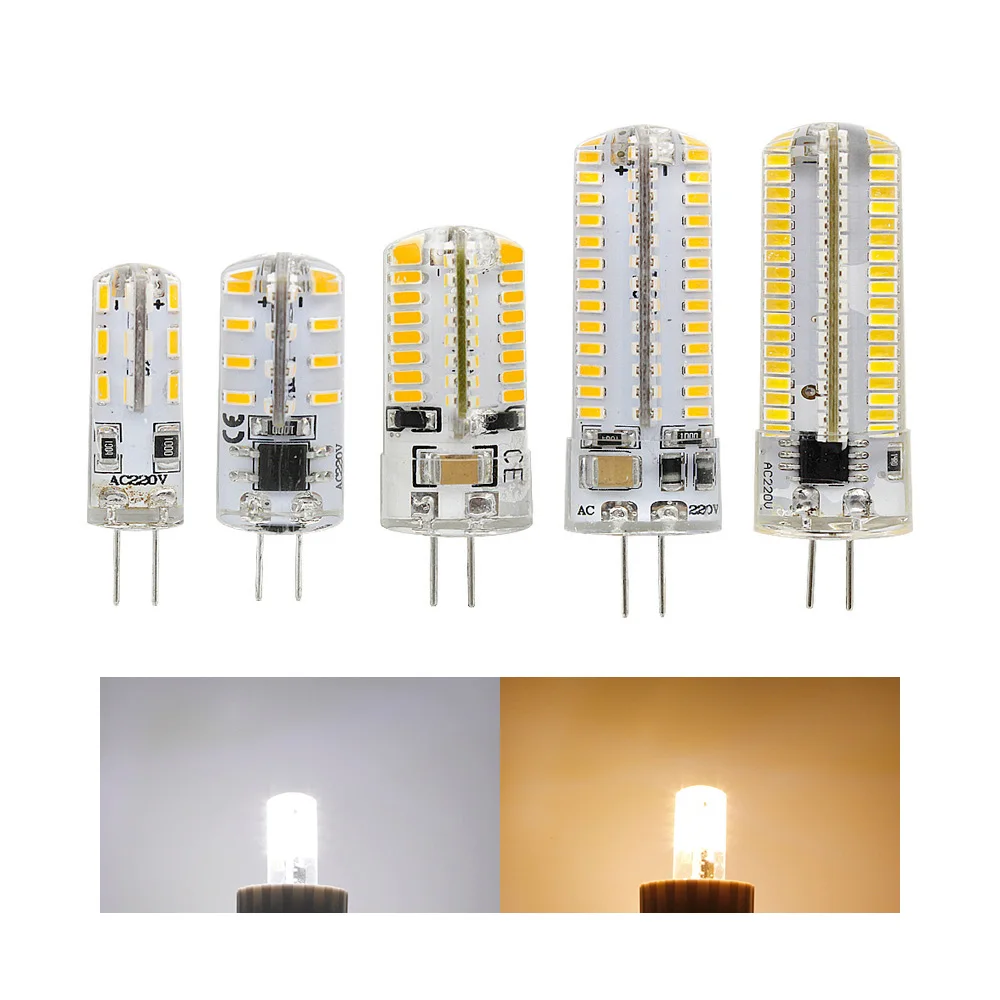 Светодиодная лампа 3014SMD G4 12 В постоянного тока/переменного тока 110 1 Вт 2 3 5