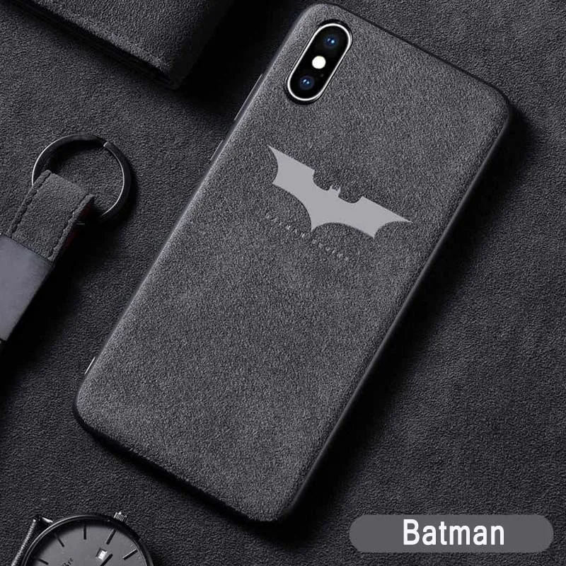 BATMAN Чехол с логотипом Instagram, мягкий плюшевый Меховой чехол для iphone 11 Pro Max x xs max xr 6s 7 8 Plus, кожаный чехол из ТПУ с Бэтменом - Цвет: BATMAN