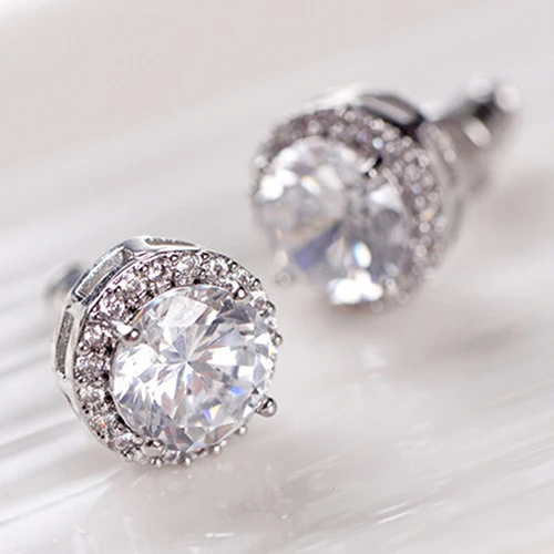 

Bluelans 24 pcs Women's Elegant Crystal Zircon Inlaid Ear Studs Plated Earrings Jewelry