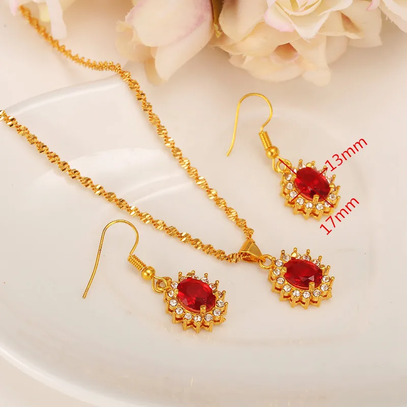 Женские круглые серьги и подвески Bangrui свадебные наборы золотистого цвета с