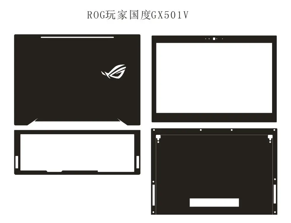 KH ноутбук из углеродного волокна кожа Наклейка кожного покрытия протектор для ASUS ROG zephyрус GX501VS GX501VI GX501V 15,6"