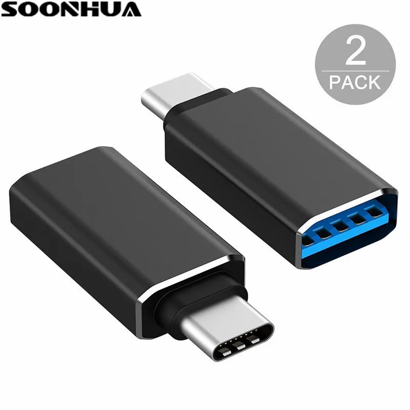 SOONHUA 2 шт в комплекте Тип C преобразователь USB 3 0 Male к высокоскоростной флеш