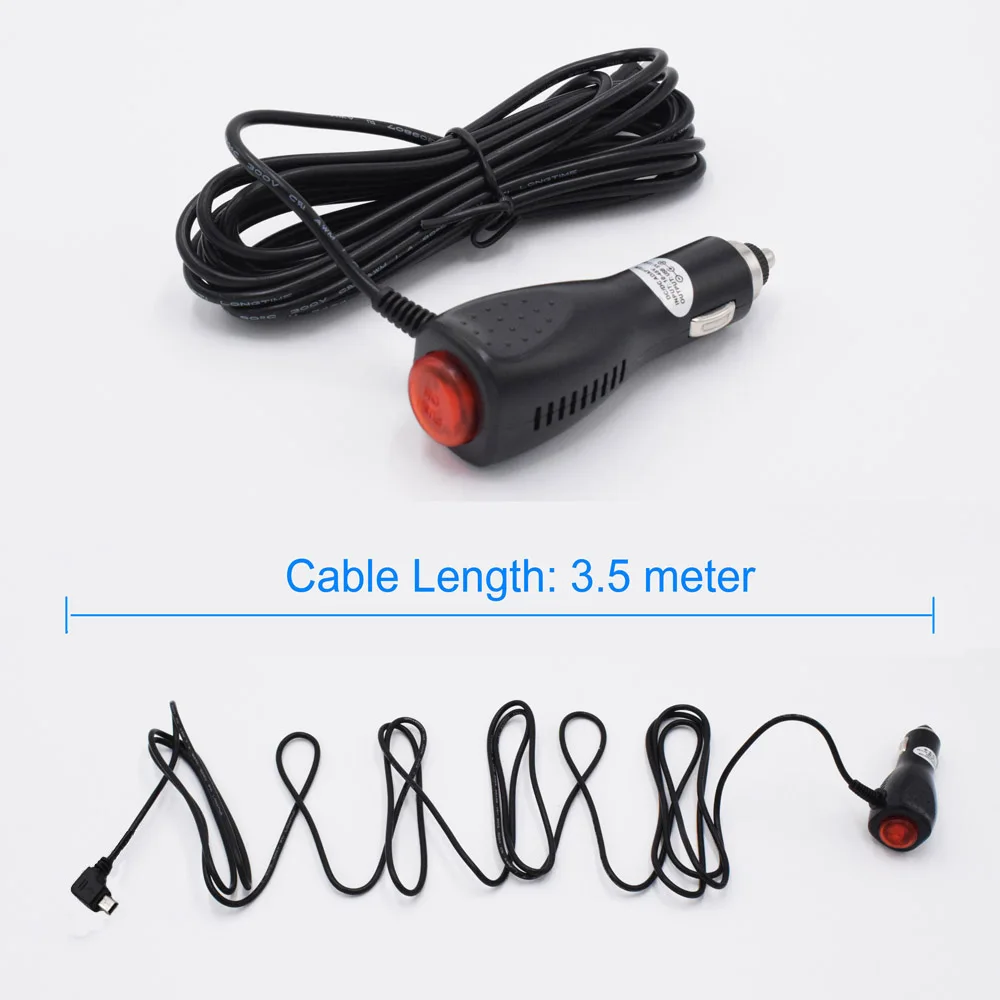 Мини USB адаптер для автомобильного зарядного устройства камеры DVR/GPS/Pad вход DC 12 в 24