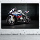 Фотография мотоцикла Superbike B M W s1000rr, Настенная декоративная картина из искусственной ткани