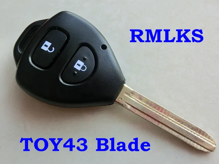 RMLKS новый корпус ключа с 2/3/4 кнопками подходит для Toyota Camry Corolla RAV4 Yaris Venza Matrix Scion