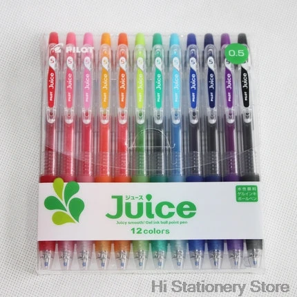 12 Colors Set Ручка Pilot Juice LJU-10UF 0,5 мм гелевая шариковая ручка Япония 1 комплект 12 цветов/6 цветов - Цвет: 12 Colors Set