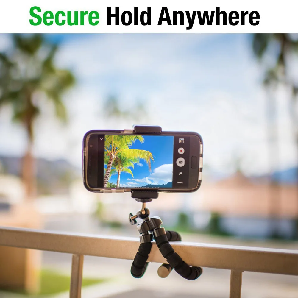 Мини штатив для мобильного телефона гибкий универсальный держатель смартфона