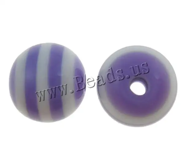 Free shipping!!!Striped Resin Beads 2013 new summer Round purple 8mm Hole:Approx 2mm 1000PCs/Bag Sold By Bag|beads 4mm|beaded headdressbag bucket |