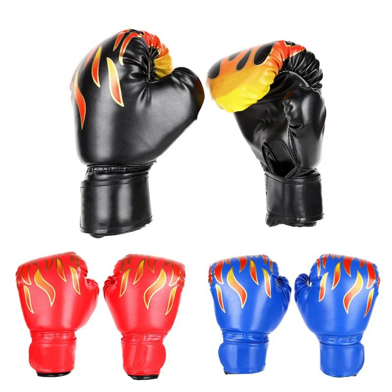 

Children fight boxing match flame gloves For kids child training exercise Advanced PU leather