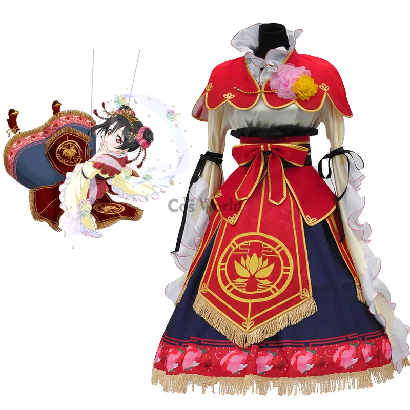 Платье с надписью Love Live School Idol Project Yazawa Nico Seven Lucky Gods Униформа костюмы для косплея