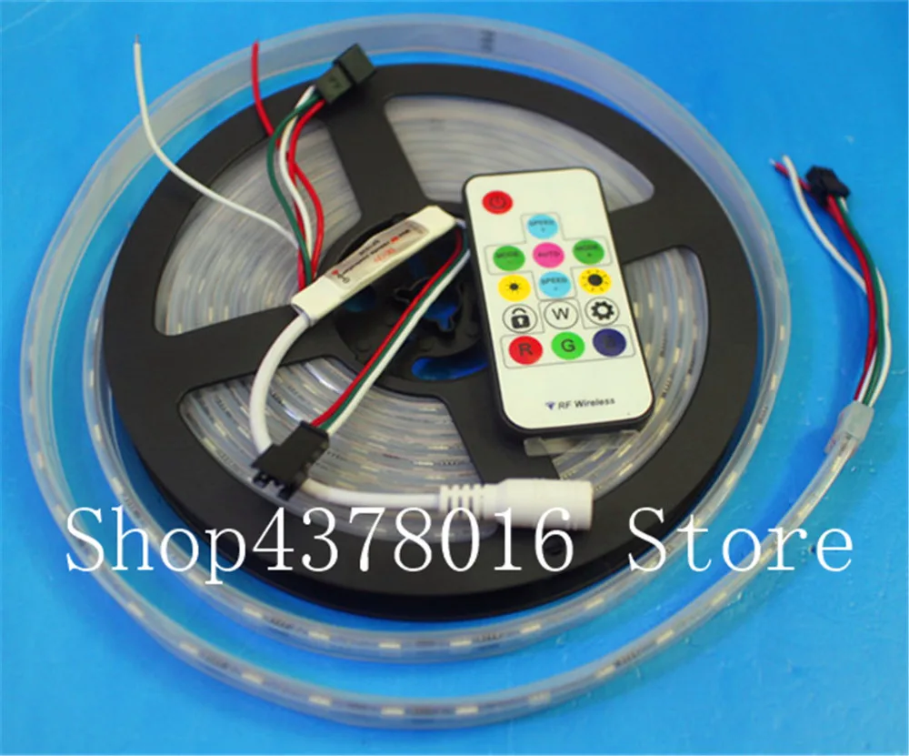 WS2811 5050 RGB Светодиодная лента 1 м/5 м 150 300 светодиодов индивидуальный адресуемый DC12V