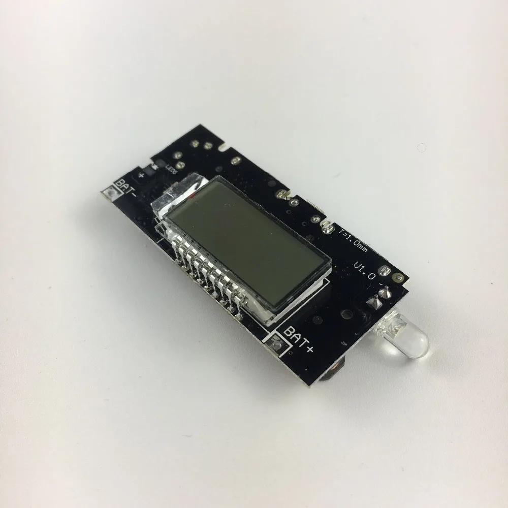 Двойной USB 5V 1A 2.1A мобильный Банк питания 18650 зарядное устройство PCB модуль LED LCD