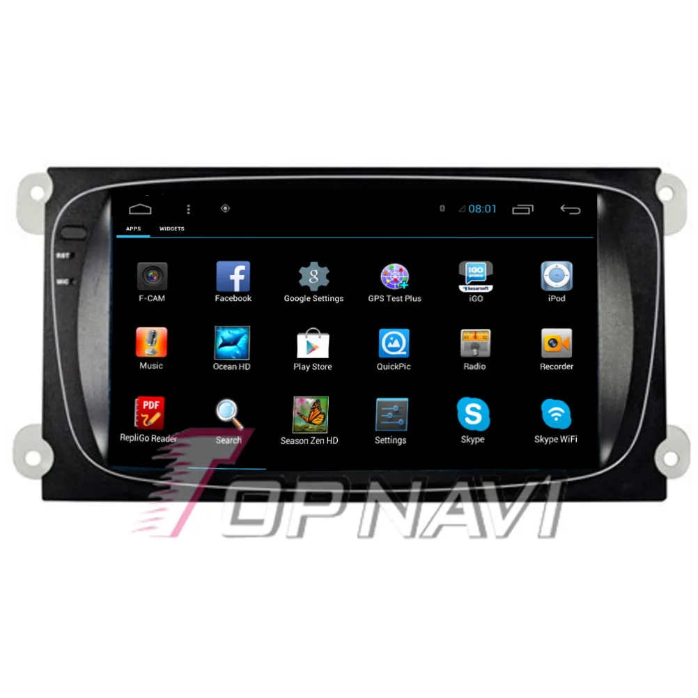 Автомобильный GPS навигатор Topnavi 4 ядра Android 6 0 для Ford Focus Авторадио мультимедиа