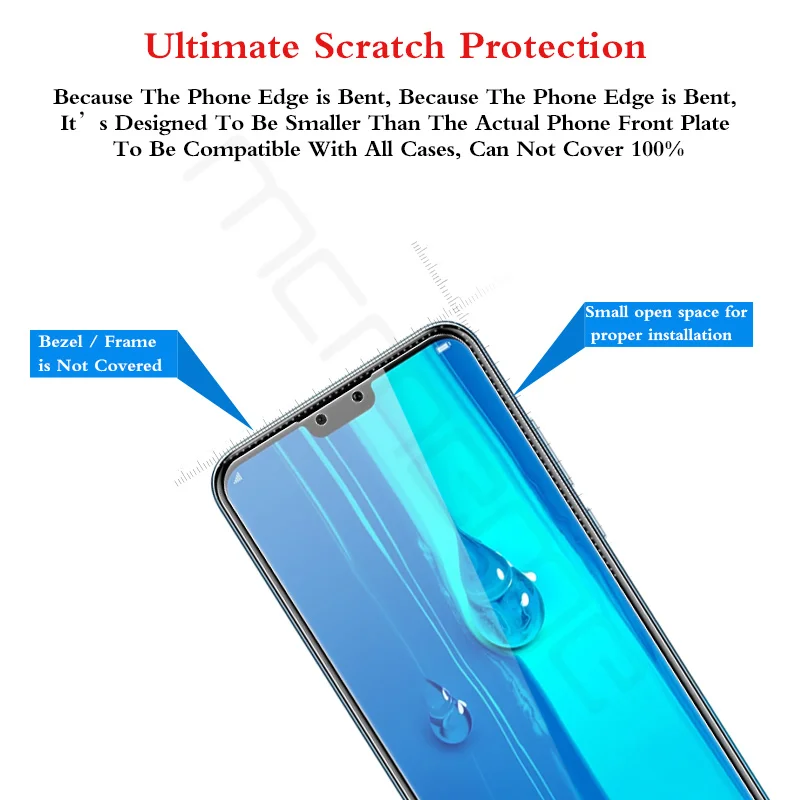 Для Huawei Y7 2019 закаленное стекло pro защита экрана 9H 2.5D тонкая защитная пленка