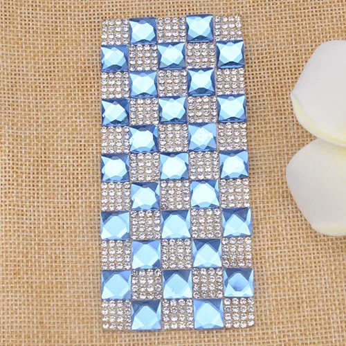 style 2 5x11cm 10 шт./лот 5*11 см Горячая фиксация горный хрусталь кристалл лист окантовка сетки обрезки наклейки на телефон украшения Аксессуары - Цвет: style 2 5x11cm