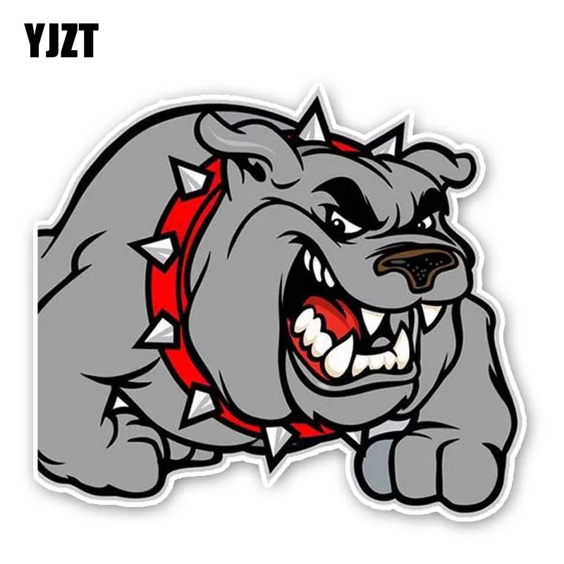 

YJZT 15.4CM*13.7CM A Ferocious Dog PVC Interest Sticker Car Decal 12-300263