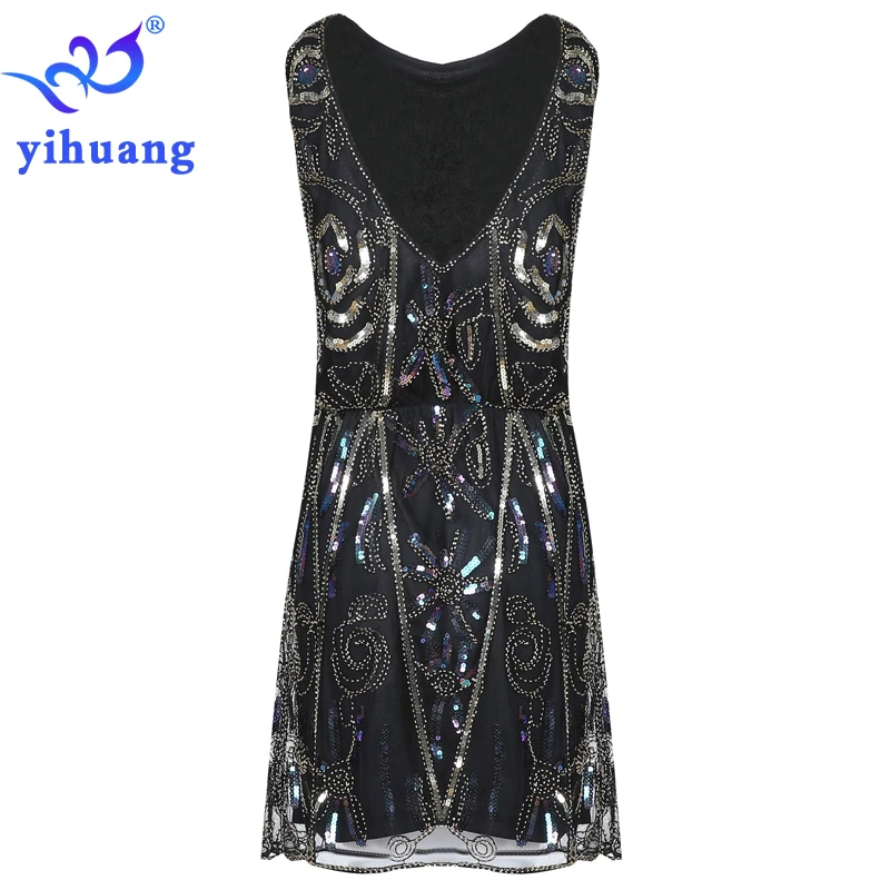 Женское винтажное платье 1920-х годов праздничные платья в стиле Великий Гэтсби с