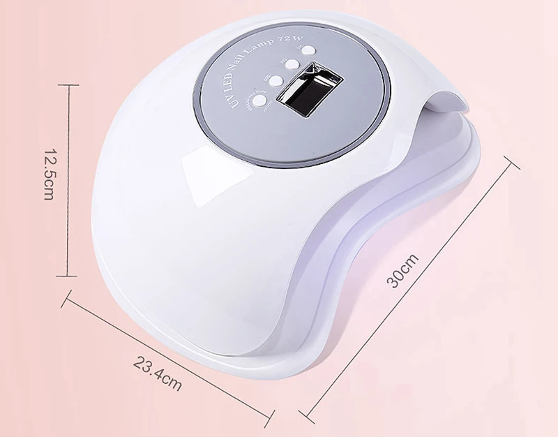 72 Вт наивысшей мощности лампы для ногтей двойной источник света крупнейшее