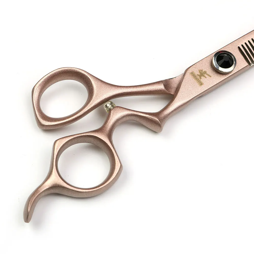 Парикмахерские ножницы 6 дюймов и 7 440C розовое золото плоские тонкие
