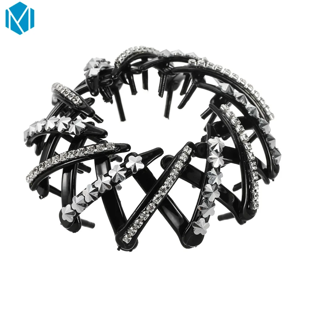 MISM Pearl Стразы Красочные бутон коготь для волос булочка Hairgrip заколки аксессуары и