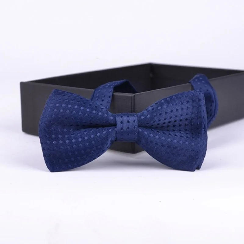 Navy Blue Dot Детский модный формальный хлопковый галстук-бабочка, детский классический галстук-бабочка в горошек, разноцветный галстук-бабочка в горошек для свадебной вечеринки, галстук бабочка для питомца, галстуки для мальчиков - Цвет: Navy Blue Dot