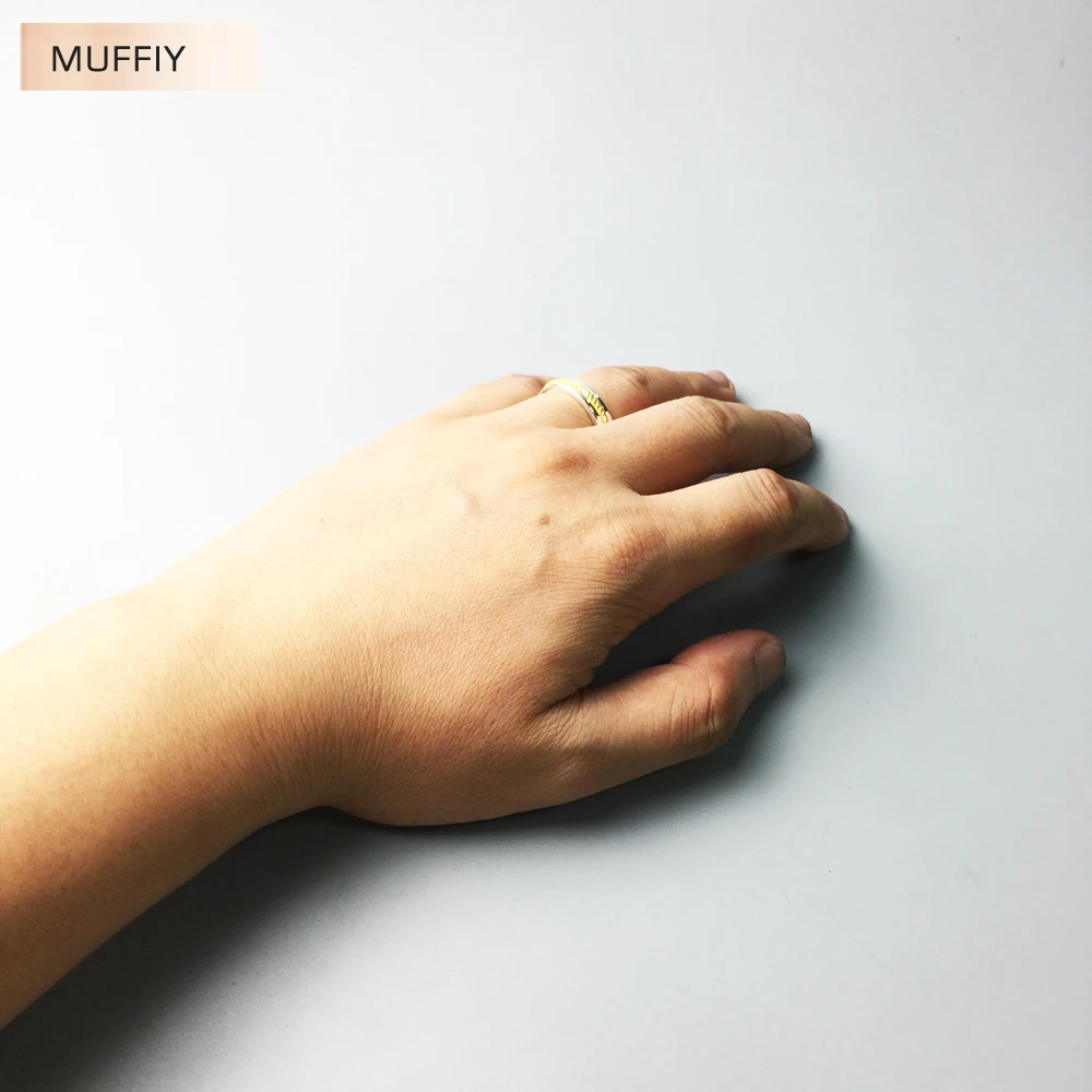 Кольцо из серебра 925 пробы золотого цвета в европейском стиле для женщин и мужчин