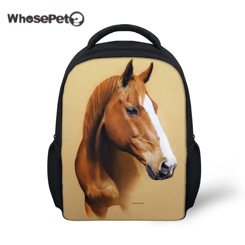 WHOSEPET Horse Cool Rucksack Shoulder Bag Mini Schoolbag Toddle Kids Bags Bookbag Back Pack for Children Boys Mochila Infantil | Багаж и