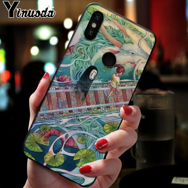 Yinuoda Тоторо Тихиро аниме Ghibli Миядзаки чехол для телефона для xiaomi redmi7 5plus 6a 4x go note5 note7 note6pro mi8se 9se крышка