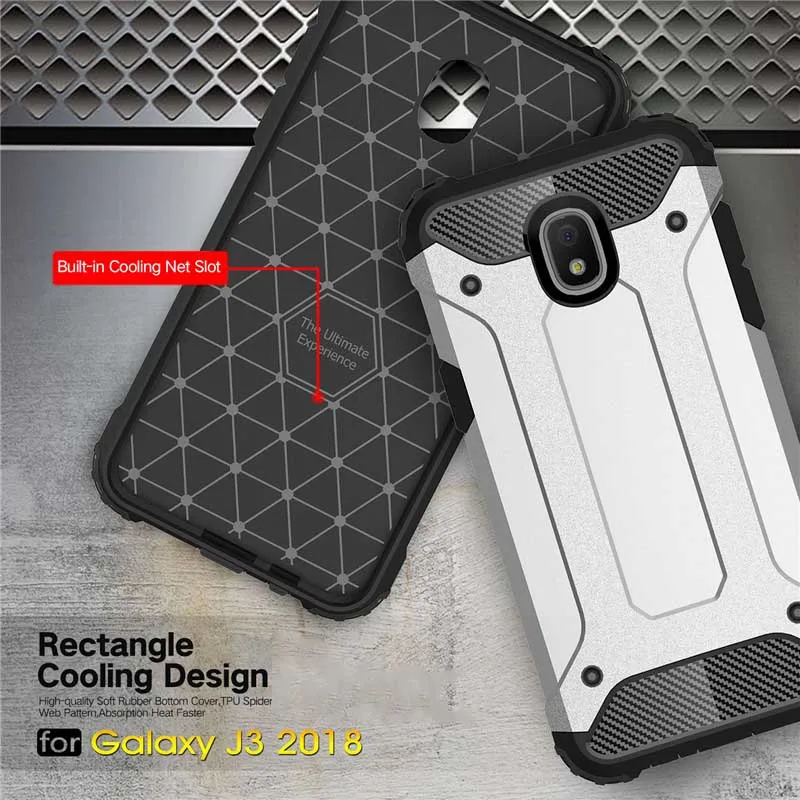 Beworlder Armor чехол для Samsung Galaxy J4 J7 J6 J3 Чехлы Plus ударопрочный ТПУ + ПК силиконовый J8 |