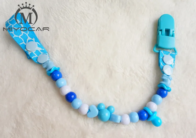 MIYOCAR безопасные многоцветные шарики ручная работа зажимы для пустышки/держатель