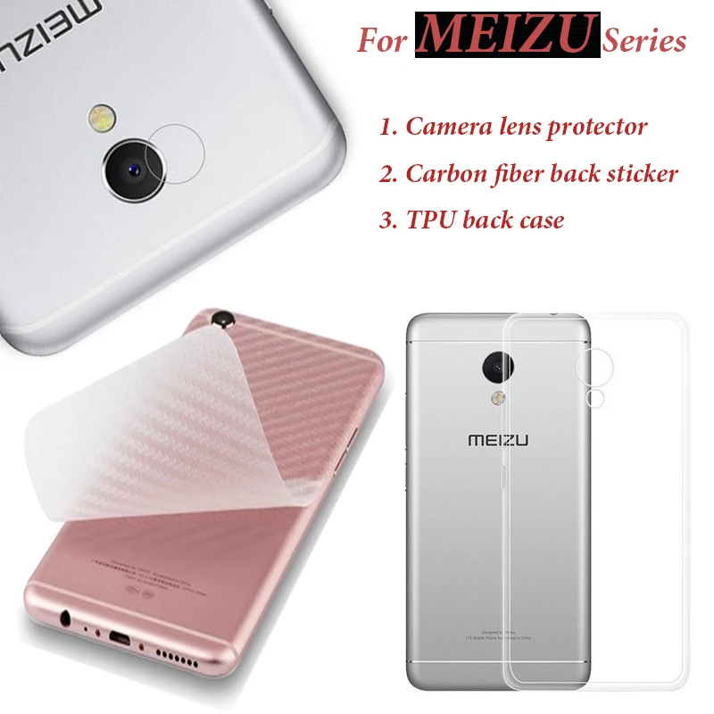 For Meizu U10/U20 Pro 5 MX5/MX6 Camera Protector Carbon Fiber Back Sticker Lens Protection Tempered Glass Cover Rear Film Guard | Мобильные
