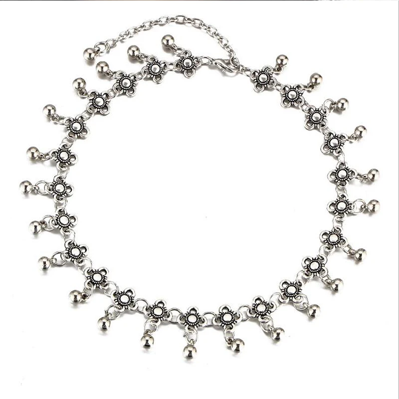 Ретро цветок тибетское серебряное многослойное искусственное 2017 популярное