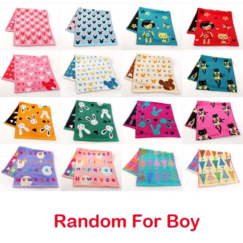 For Boy 34x76CM 34*76 см детское банное полотенце Мягкая хлопковая пеленка Детская Детское полотенце для новорожденных Детское Хлопковое полотенце с рисунком, впитывающее полотенце s мягкая мочалка - Цвет: For Boy 34x76CM