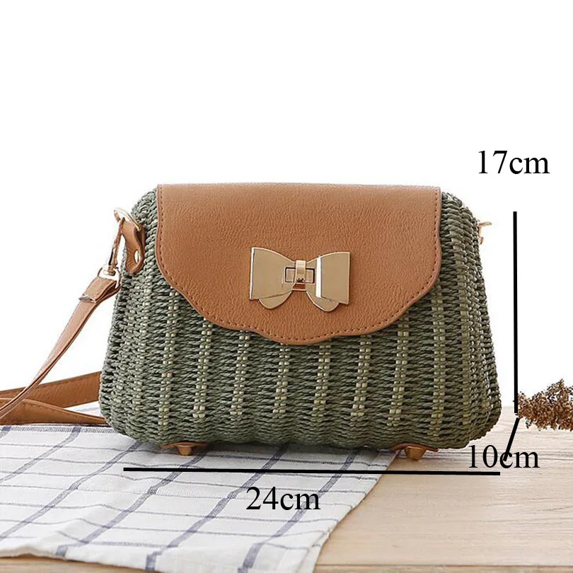 Тканая Соломенная пляжная сумка ручной работы в богемном стиле для женщин Летняя