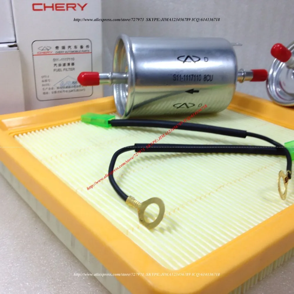 JICOSMOSLU: Комплект фильтров CHERY SWEET, QQ, QQ3, S11, QQ308, QQ311, 0,8, 1.1L, S11-1117110BA, S11-1109111, S11-1117110, 372-1012010