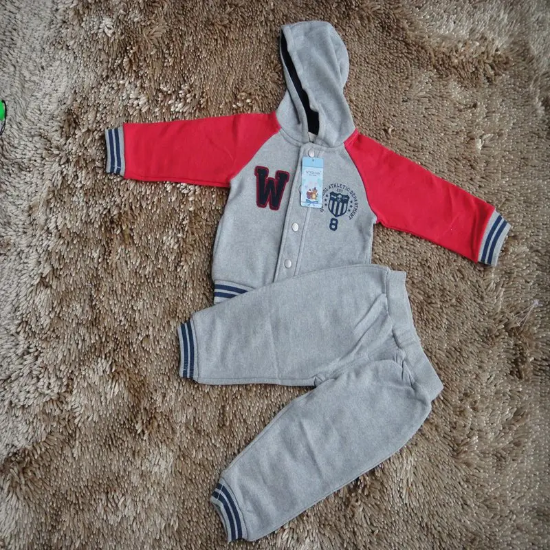 2017 Детские комплекты одежды спортивные для маленьких мальчиков модный Детский