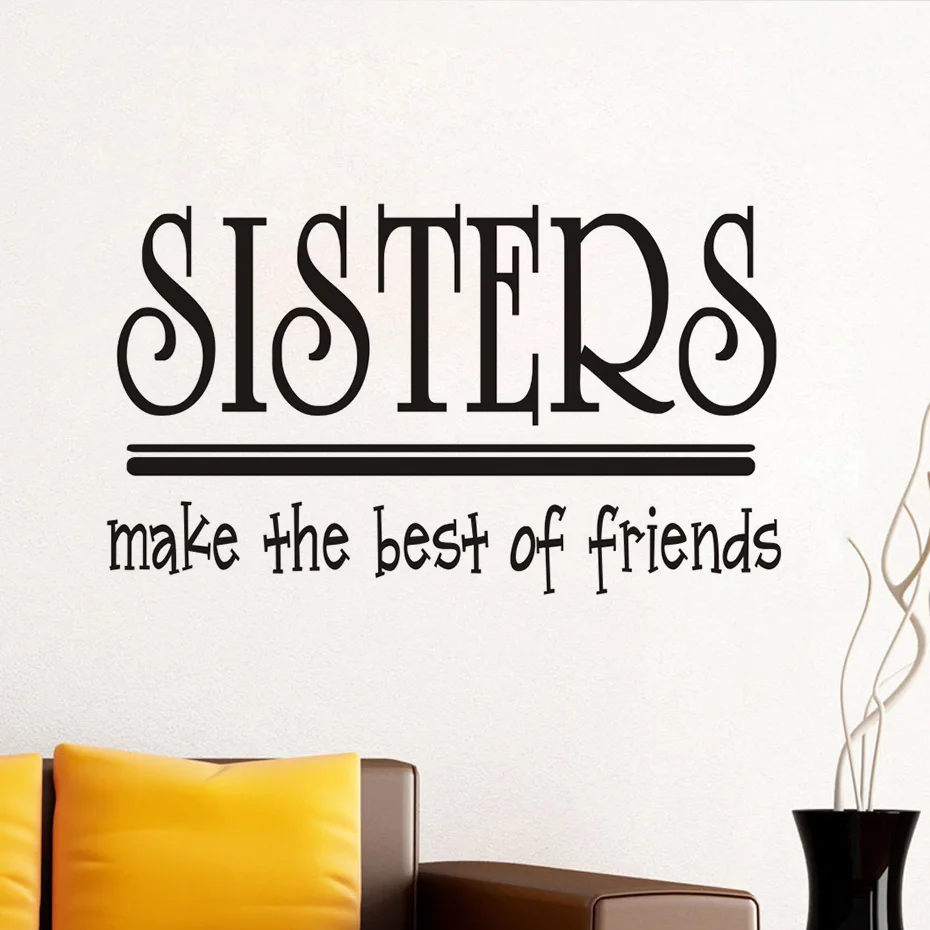 Make The Best Of Friends Diy Wallpaper For Kids Rooms Sofa Bedroom Decoration Art Decals Princess Home Decor Vinyl Wall Stickers | Дом и сад
