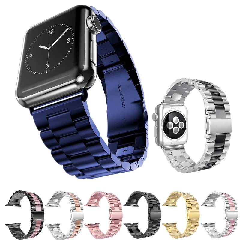 Ремешок для часов Apple Watch 42 мм металлический сменный деловой браслет из